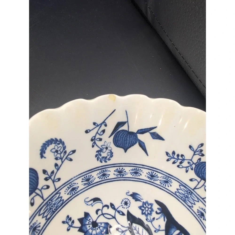 vtg. J & G Meakin Classic Bowls Blue Nordic England Set of 5 English Ironstone